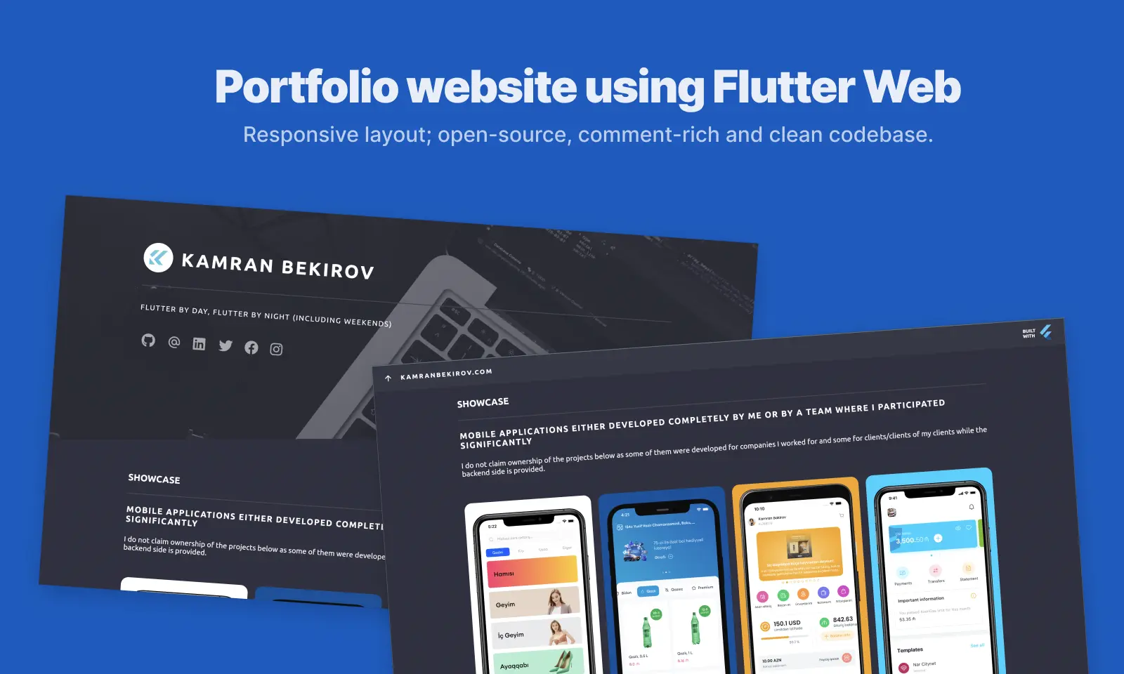 Flutter Web Portfolio